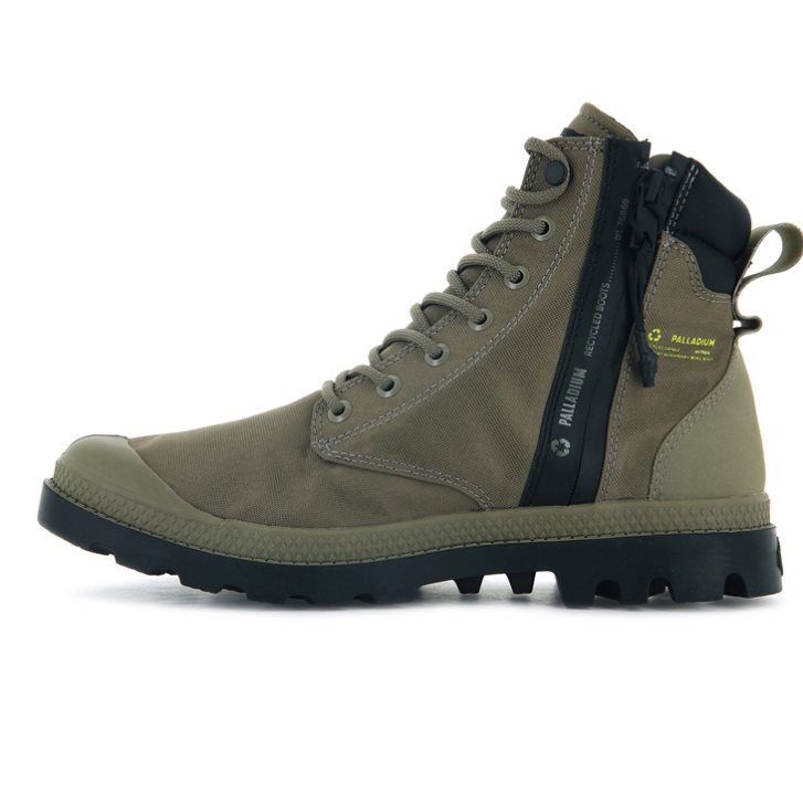 Bottes Palladium Pampa SC Recycle WP+N Femme Vert Olive | FR QEF468J